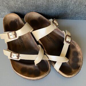 Birkenstock Mayari antique lace off white pearl size 38